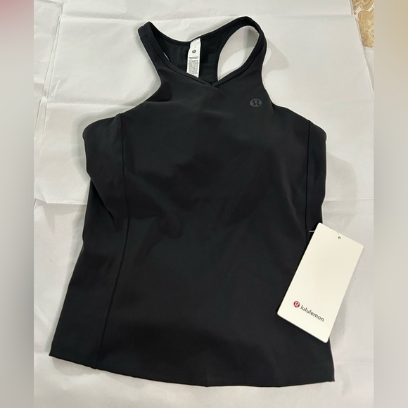 Difficult to find-lululemon athletica Waist-Length V-Neck Black Tennis Tank Top - Picture 4 of 5